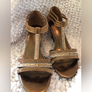 New York Transit Baquette Wedge Sandal Size 7.5